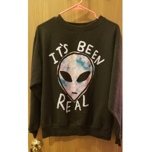Watercolor Alien Design Crewneck - Medium - Picture 2 of 2